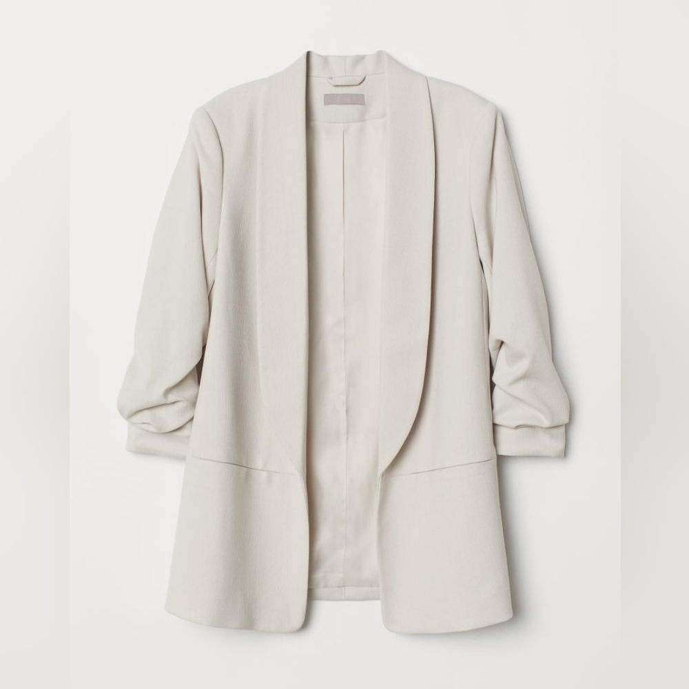 H&M white/sand blazer